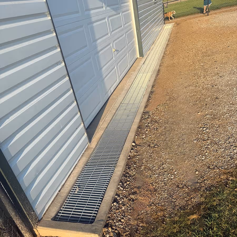 Photo of driveway drainage