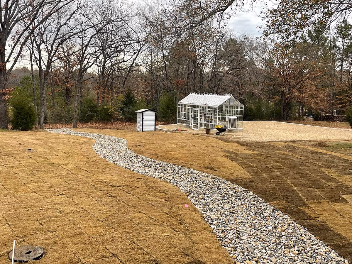 Photo of driveway drainage